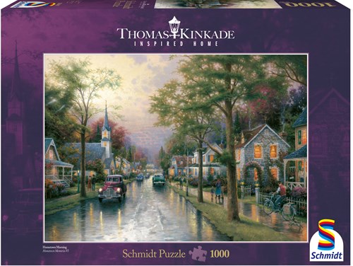 Schmidt puzzle Kinkade Hometown Morning - 1000 pièces - paysage-2