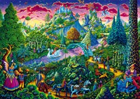 Schmidt puzzle fantaisie 1000 pièces Michael Fishel monde féerique