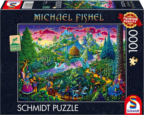 Schmidt puzzle fantaisie 1000 pièces Michael Fishel monde féerique-2