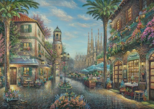 Schmidt Spiele Spanisches Straßencafé - 1000 Teile