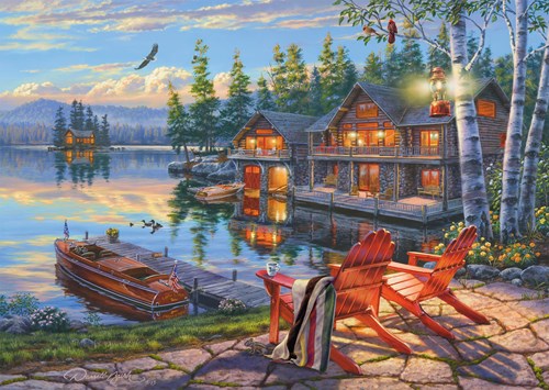 Schmidt Spiele Seeufer am Loon Lake, New York - 1000 Teile