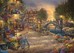 Schmidt puzzle Amsterdam 1000 pièces Thomas Kinkade ville