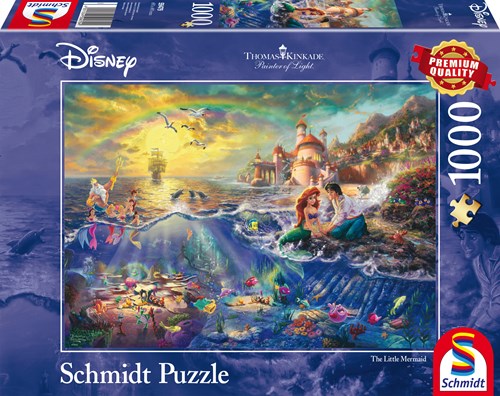 Schmidt puzzle Disney La Petite Sirène Ariel 1000 pièces carton-2