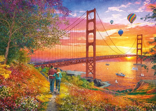 Schmidt Spiele Spaziergang zur Golden Gate Bridge - 2000 Teile