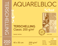 Schut papier aquarelle Terschelling 40x50 cm 200g 20 feuilles bloc