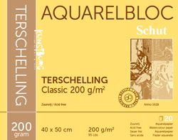 Schut papier aquarelle Terschelling 40x50 cm 200g 20 feuilles bloc