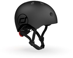 Scoot & Ride casque vélo enfant XS noir avec LED et fermeture magnétique