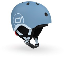 Scoot & Ride casque d'hiver enfant XS-S steel - casque de ski sûr pour enfants