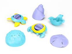 Green Toys ensemble de jouets de bain animaux marins - jouets aquatiques durables