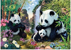 Dino puzzle - 1000 pièces - Pandas - puzzle adulte détente