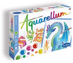 Sentosphère set peinture dragons - jouet créatif aquarelle pour enfants