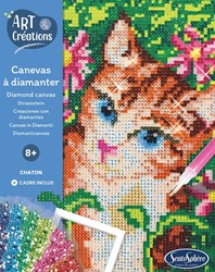 Sentosphère kit créatif toile diamant chat - jouet créatif