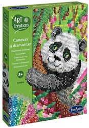 Sentosphère kit créatif diamond painting - œuvre panda créative