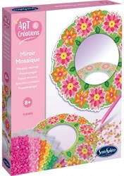 Sentosphère kit créatif miroir avec strass et décoration florale