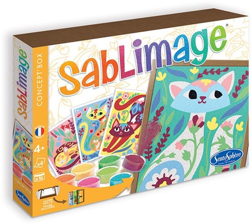 Sentosphère kit de création sable chats romantique - jouet créatif