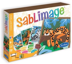 Sentosphère coffret créatif sable coloré chats sauvages - boîte de jeu créative
