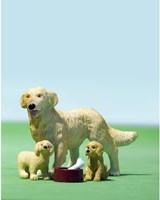 Lundby chien jouet avec chiots - accessoire maison de poupée-2