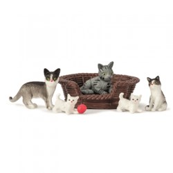 Lundby set accessoires maison de poupée chats - jouet chats
