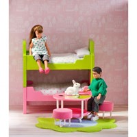 Lundby maison de poupée chambre d'enfant lit superposé set accessoire jouet-2