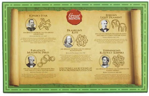Asmodee coffret de puzzles - Great Minds 5 casse-têtes bois et métal-3
