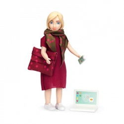 Lundby Set - Speelfiguur vrouw met laptop