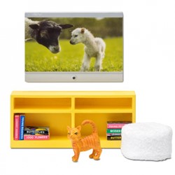 Lundby Set - TV met meubel