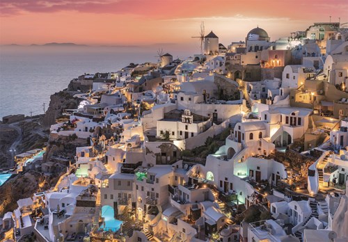 Clementoni Schattierungen Von Santorini - 1000 Teile