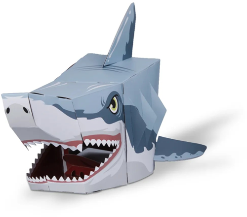 Fiesta Crafts kit créatif requin masque 3D carton jouet créatif