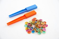 Shaw jouet magnétique - Baguettes magnétiques et jetons set 102 pièces