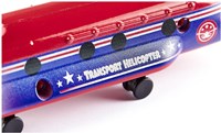 Siku hélicoptère de transport jouet modèle rotors pliables métal plastique-3
