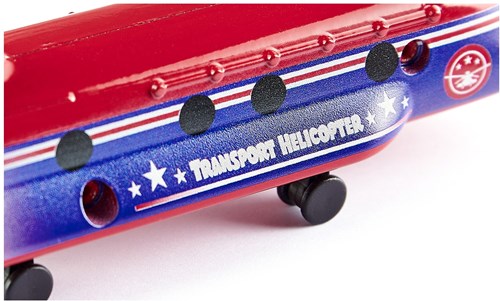 Siku hélicoptère de transport jouet modèle rotors pliables métal plastique-3
