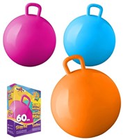 Planet Happy balle sauteur - rose - 60 cm - jouet extérieur - ballon sauteur enfants