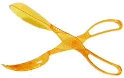 ARO houseware couverts à salade plastique jaune 29cm - ustensiles de cuisine