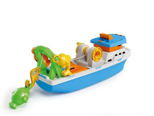 Bateau de pêche Adriatique 40 cm avec poisson 1189-2