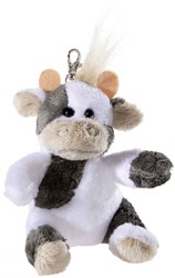 Heunec porte-clés vache peluche 10cm - porte-clés câlin