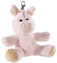 Heunec porte-clés cochon peluche rose 10cm jouet