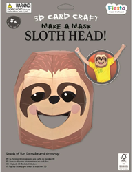 Fiesta Crafts >Sloth 3D Mask Card Craft