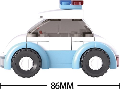 Voiture de police Sluban Sluban avec l'officier M38-B0600B