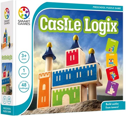Smart Games puzzle en bois Castle Logix - 48 défis - perception spatiale