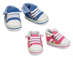 Heless chaussures de poupée baskets roses pour poupées 38-45 cm - jouets