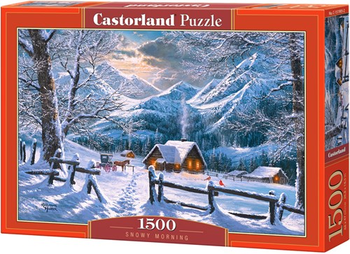 Castorland puzzle Snowy Morning - 1500 pièces paysage d'hiver-2