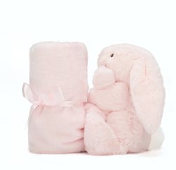 Jellycat Doudou Lapin Rose Joyeux 
