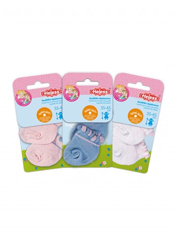 Heless chaussettes poupée pastel grande multicolore 35-46 cm bébé