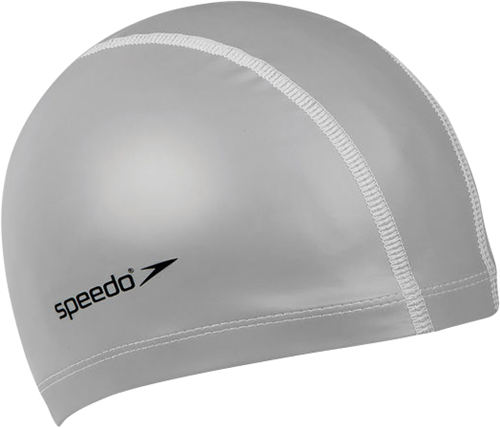 Speedo bonnet de bain Pace Cap - bonnet en silicone adulte - argent