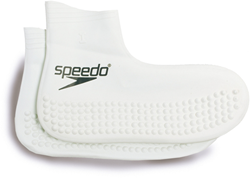 Speedo chaussette de piscine en latex - blanc - medium - protection antidérapante