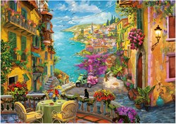Educa puzzle Café espagnol 2000 pièces jeu de puzzle coloré