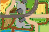Tapis de jeu ferme XXL 100x150cm - tapis de ferme pour enfants-2