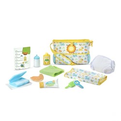 Melissa & Doug - Ensemble de voyage pour poupées Mine To Love - 17 pièces