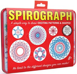 Spirograph jouet boîte rétro en métal - kit de dessin créatif pour enfants