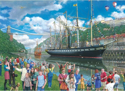 Gibsons Ss Great Britain: Eine Imaginäre Odyssee - 1000 Teile